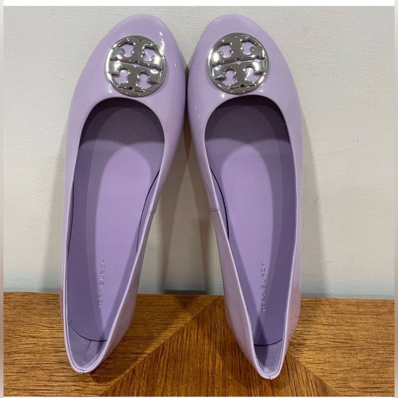 New Tory Burch Light Purple Bag and Flats Set Size 8 - Picture 11 of 16
